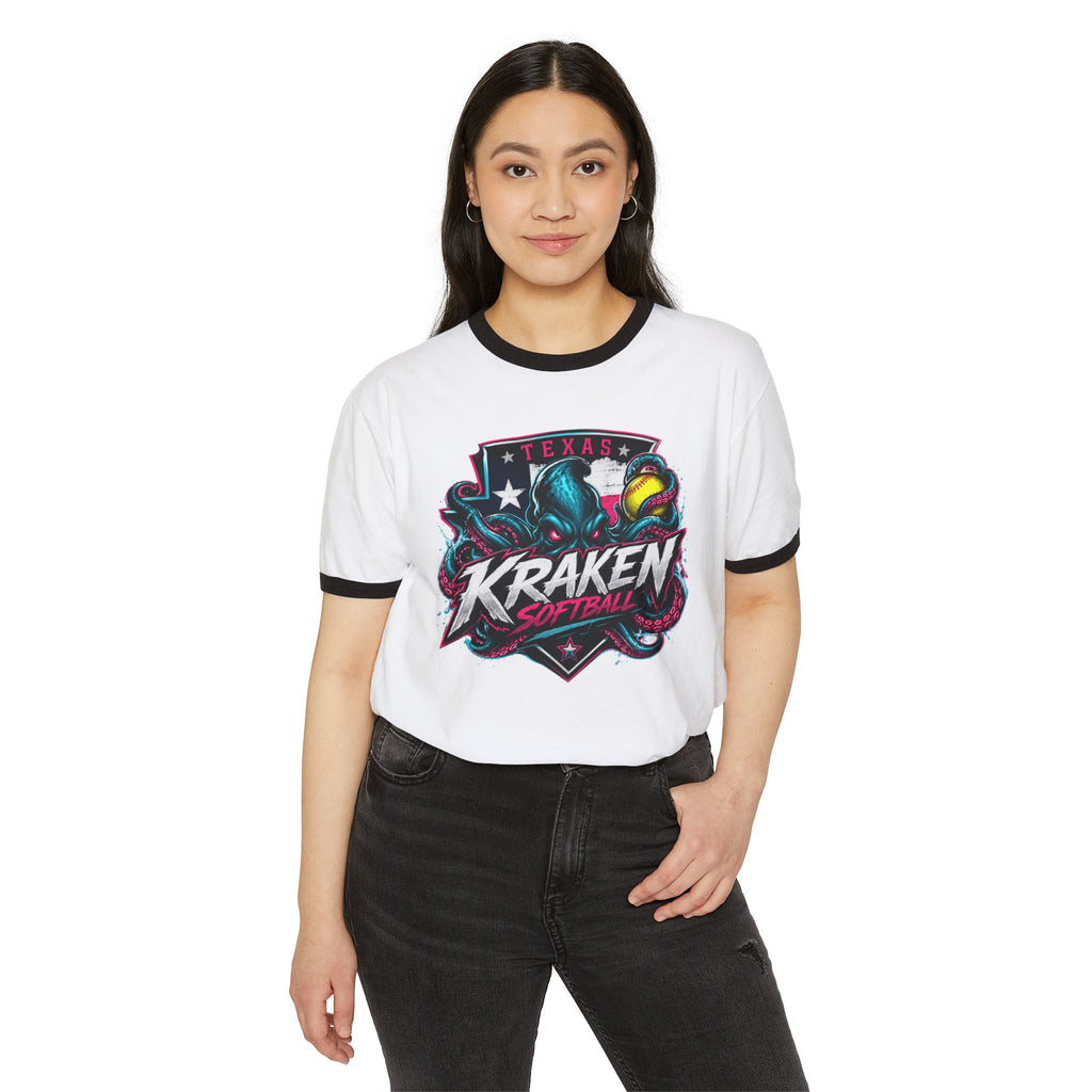 Kraken Softball Ringer Tee