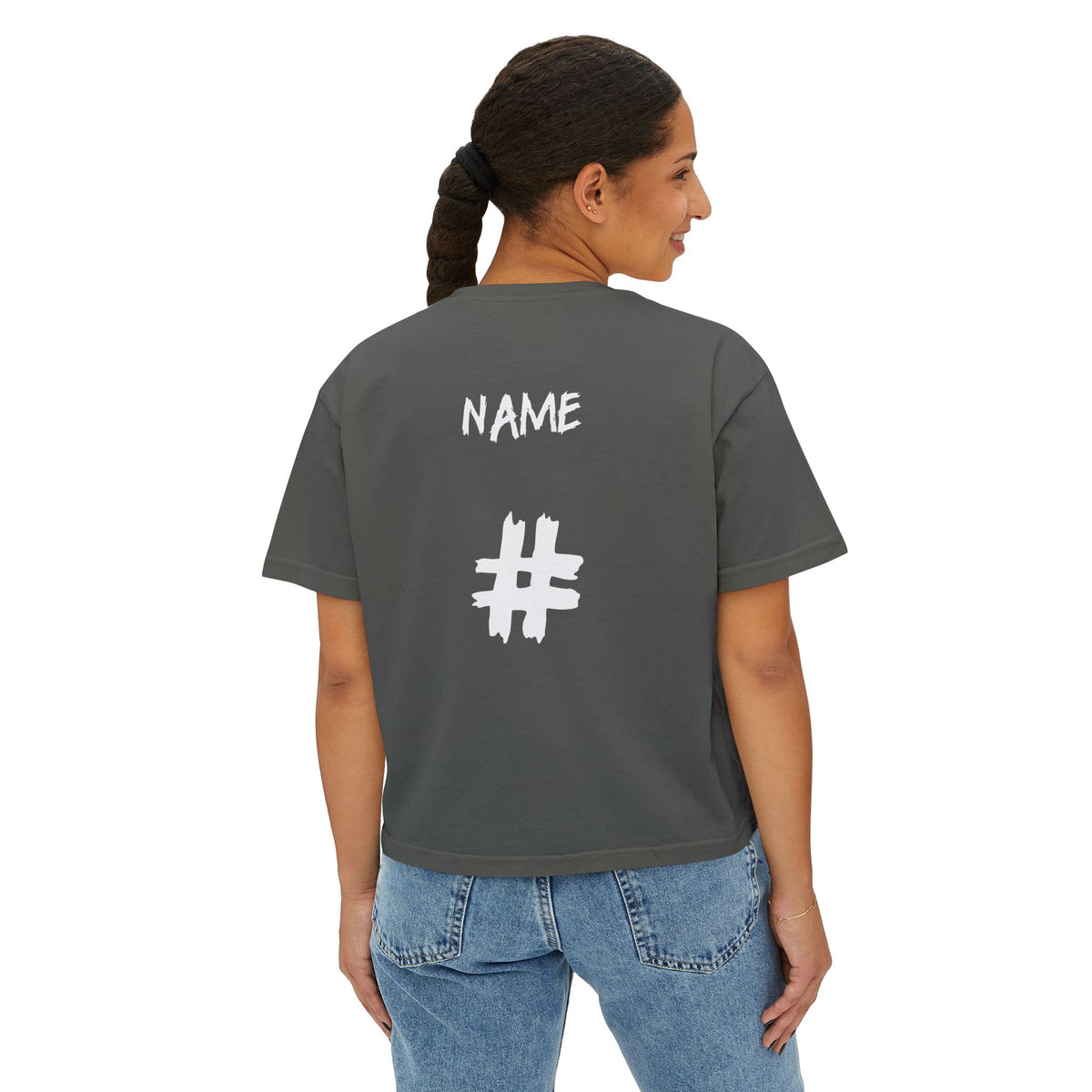 Kraken Softball Women's Boxy Tee — Custom Name & Number Team Jersey