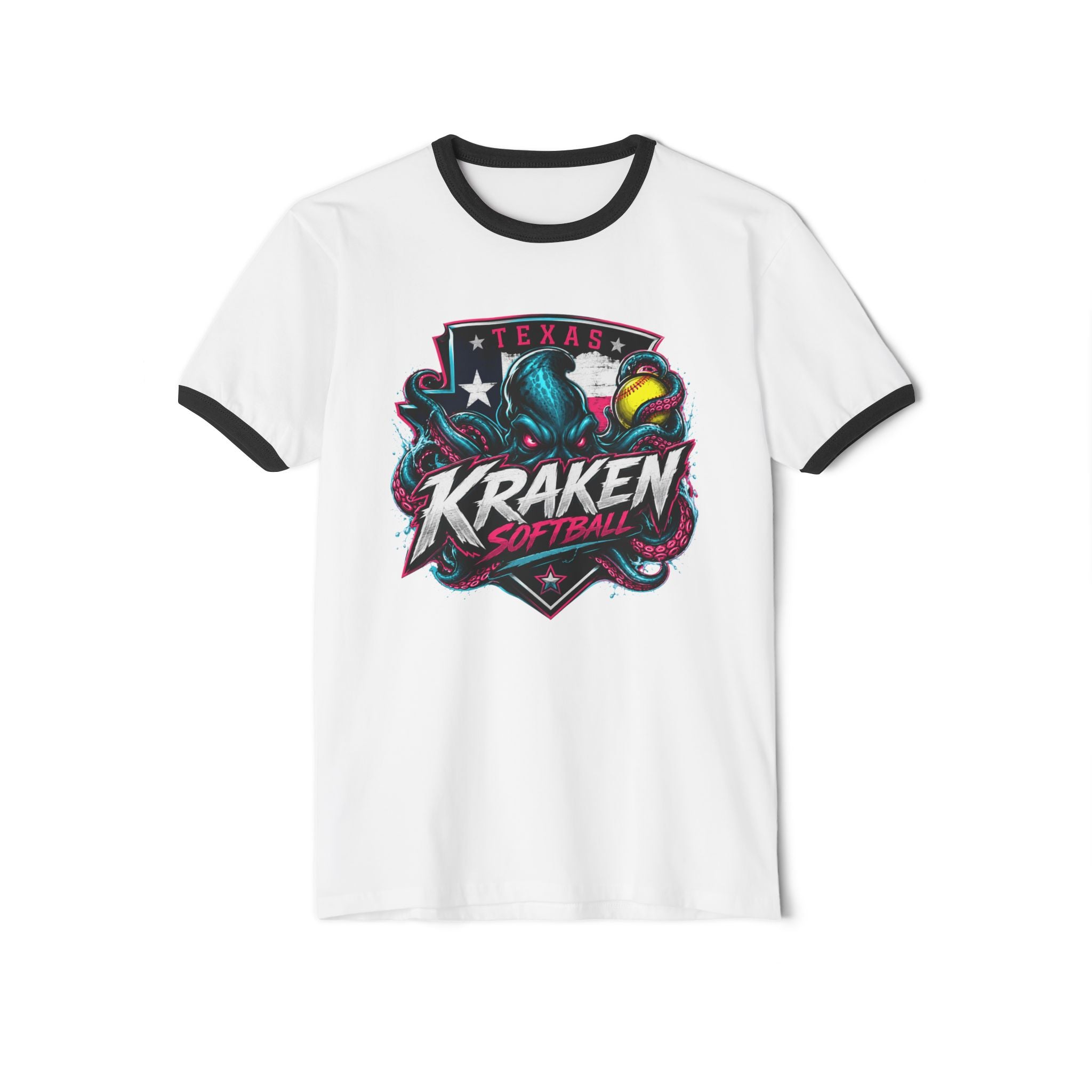 Kraken Softball Ringer Tee