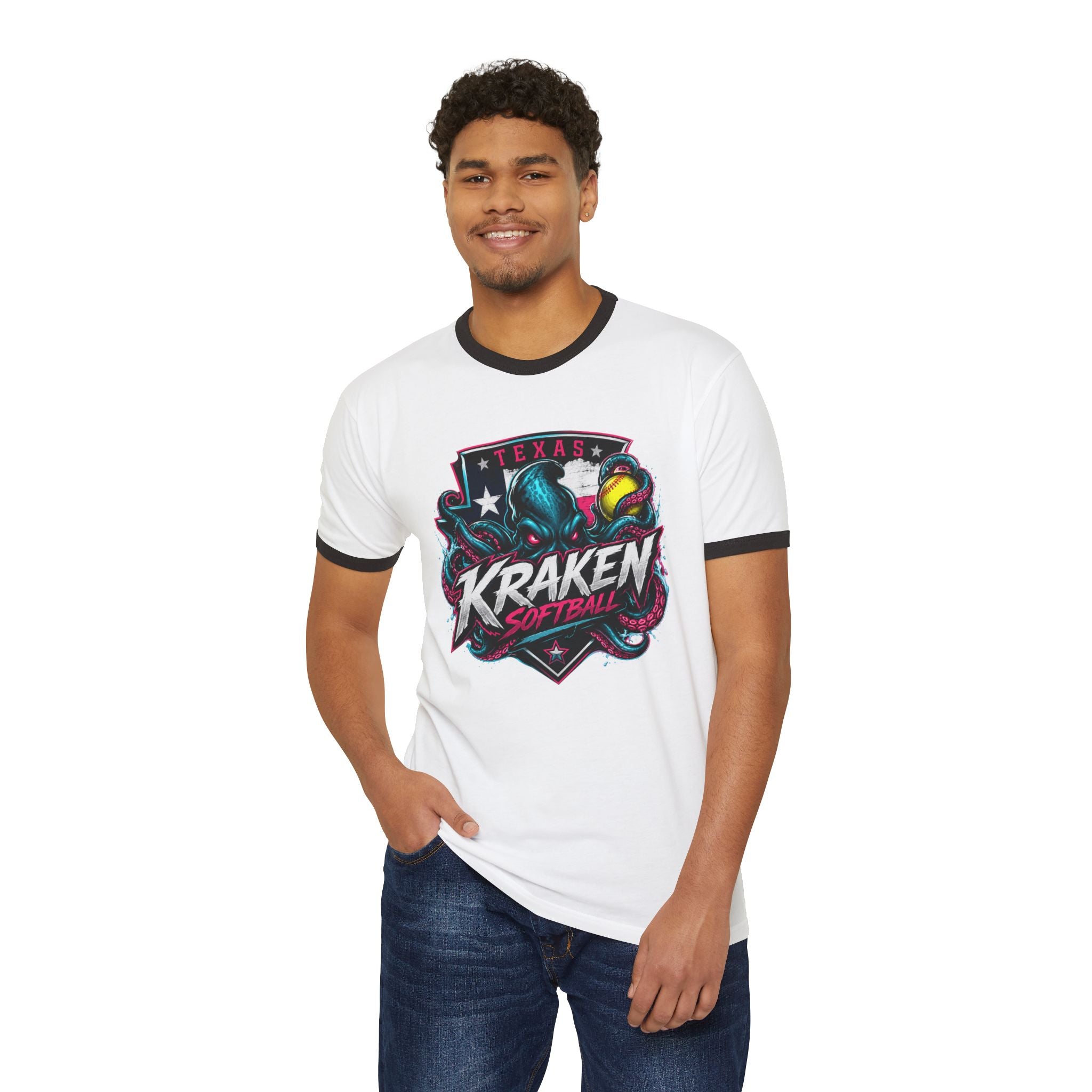 Kraken Softball Ringer Tee