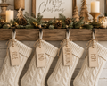 Personalized Wooden Stocking Name Tag