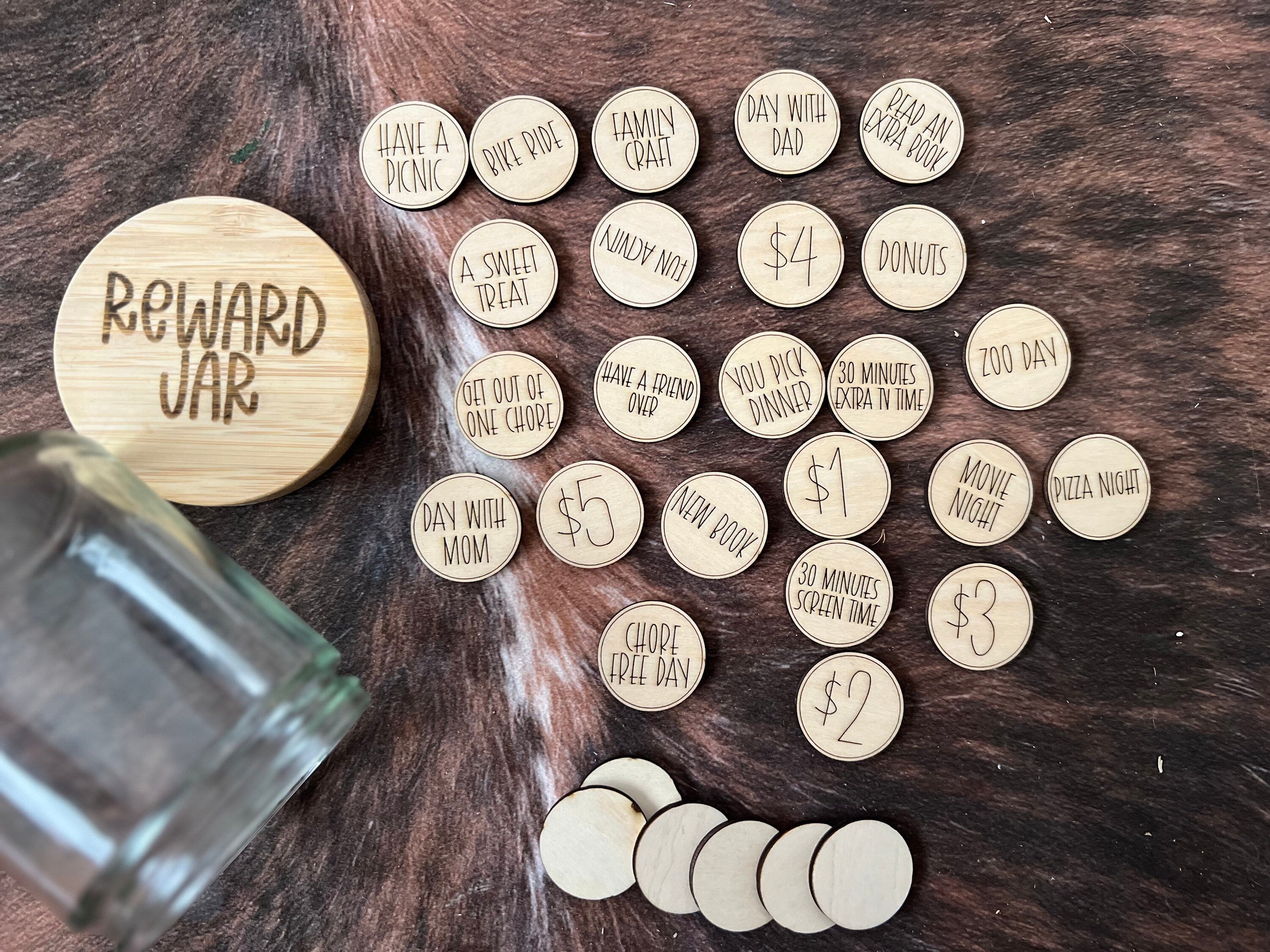 Personalized Kids Reward Jar: Chore Chart handmade by Ranch Haus Creations