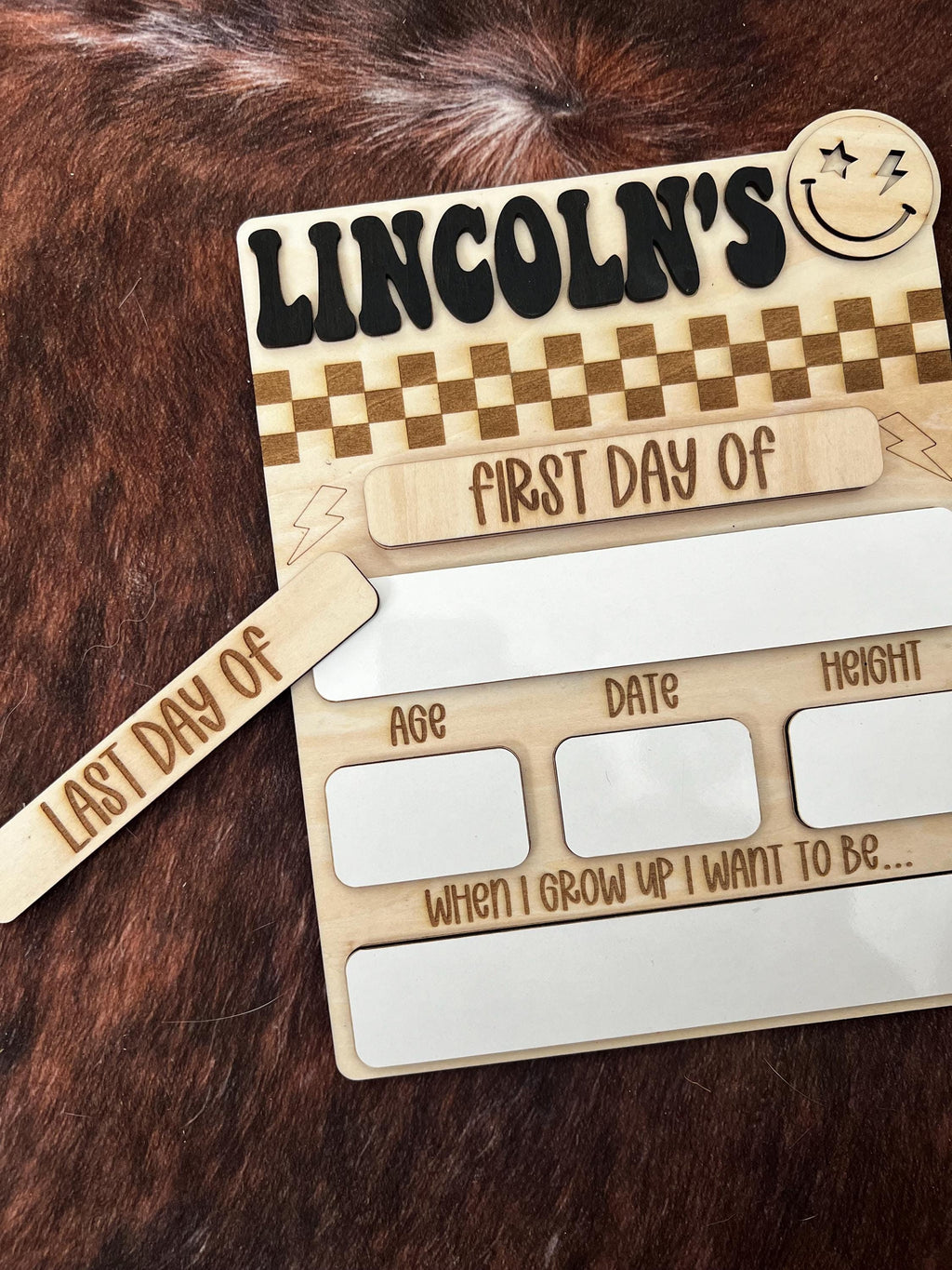 Personalized First Day of School Sign handmade by Ranch Haus Creations