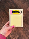 Personalized Birchwood Teacher Sticky Note Holder: Teacher Appreciatio handmade by Ranch Haus Creations