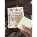 Personalized Birchwood Teacher Sticky Note Holder Gift handmade by Ranch Haus Creations
