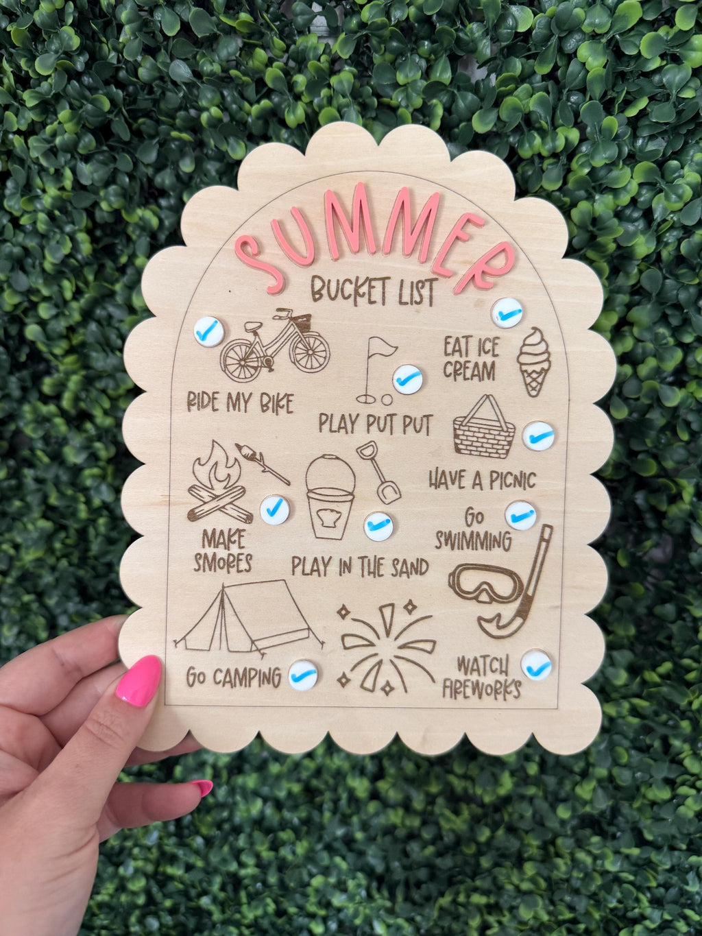 Summer Bucket List for Kids handmade by Ranch Haus Creations
