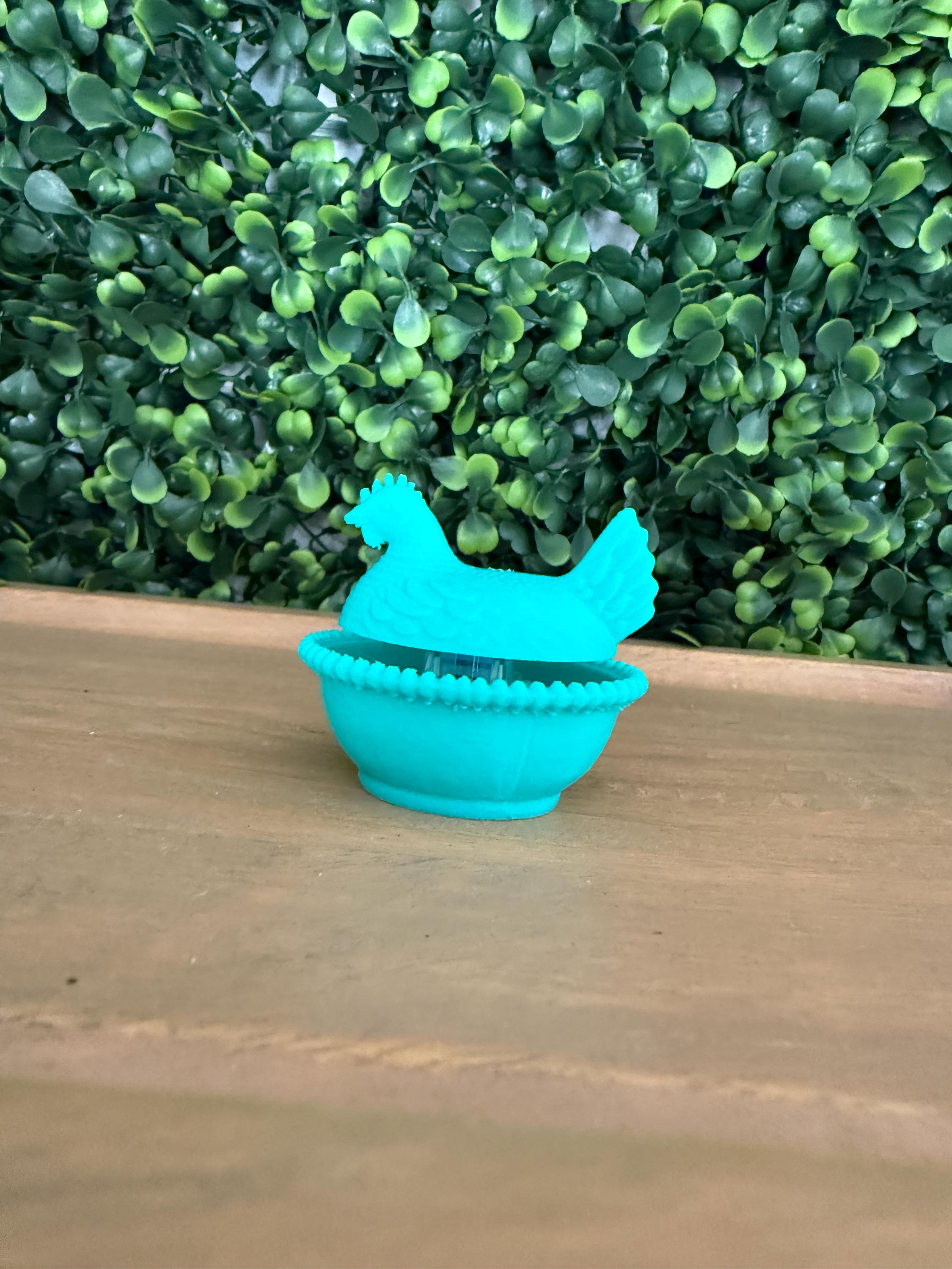 Hen on a Nest Clicker handmade by Ranch Haus Creations