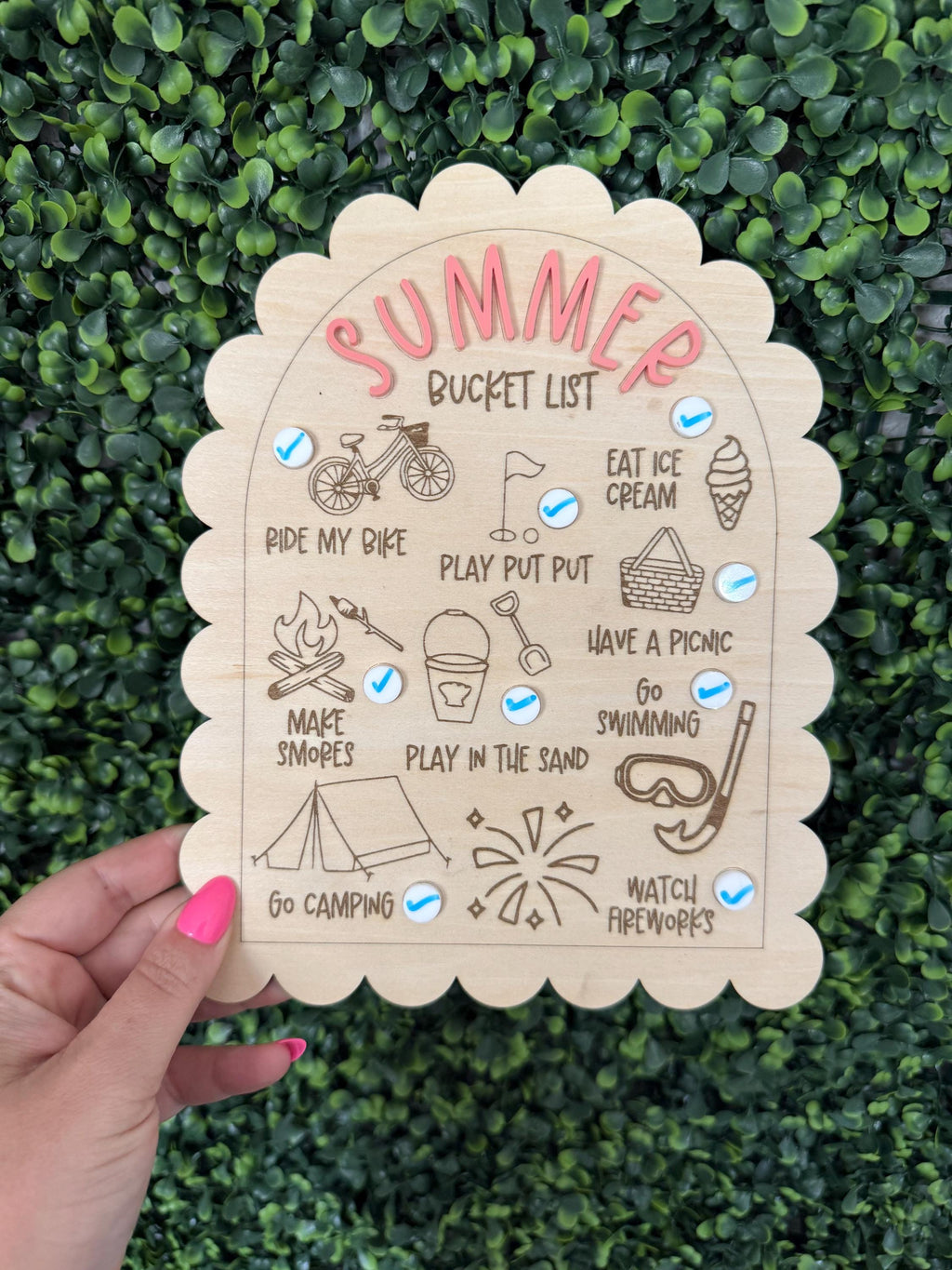 Summer Bucket List for Kids handmade by Ranch Haus Creations