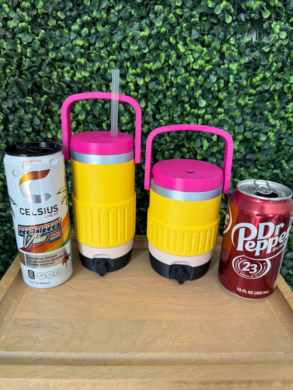 Pencil Can Koozie handmade by Ranch Haus Creations
