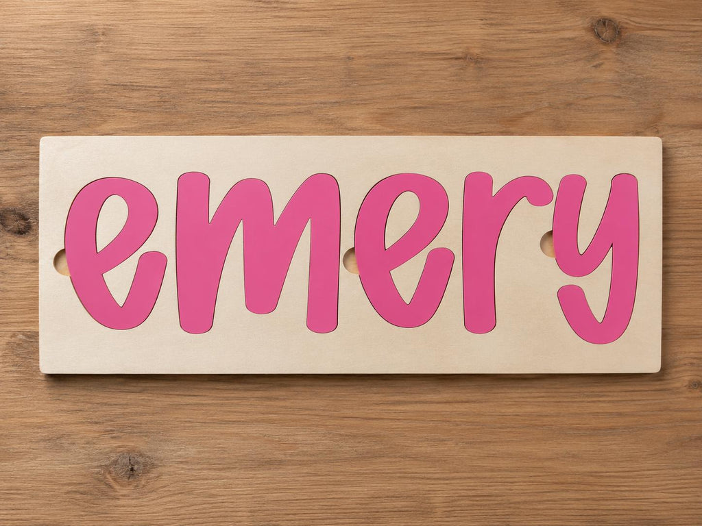 Personalized Name Puzzle handmade by Ranch Haus Creations