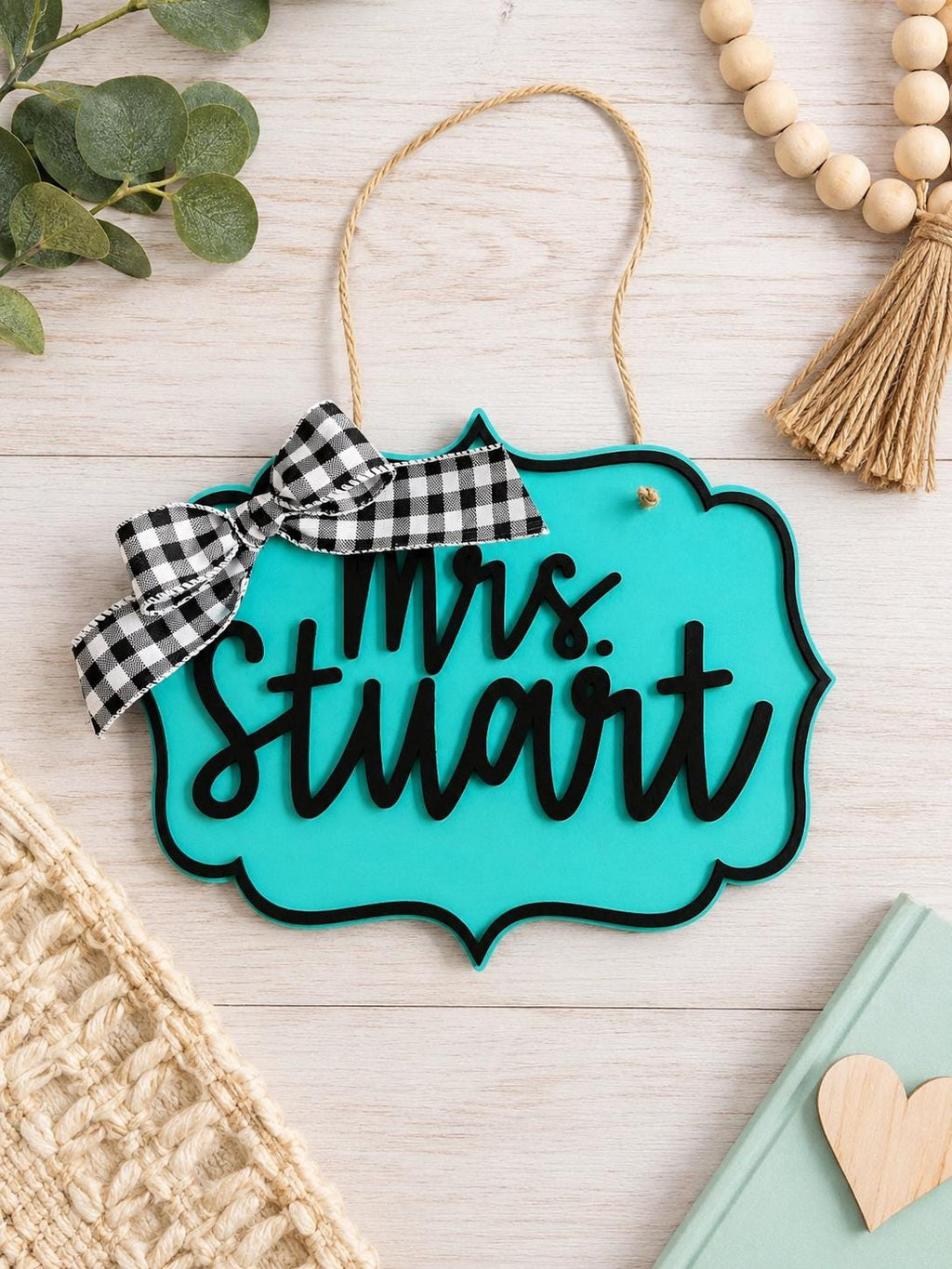 Personalized Classroom Door Sign handmade by Ranch Haus Creations