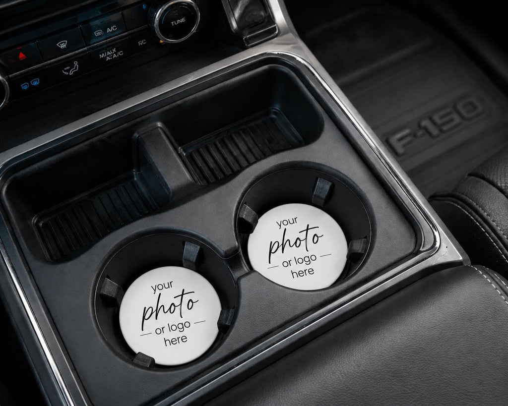 Custom Photo Car Coasters handmade by Ranch Haus Creations