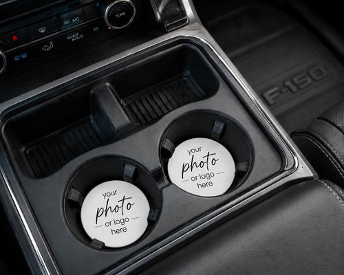 Custom Photo Car Coasters handmade by Ranch Haus Creations