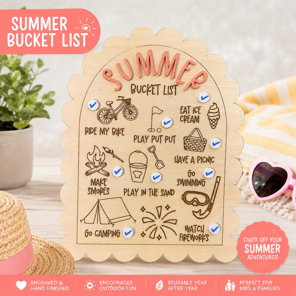 Summer Bucket List for Kids handmade by Ranch Haus Creations