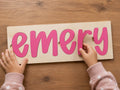 Personalized Name Puzzle handmade by Ranch Haus Creations