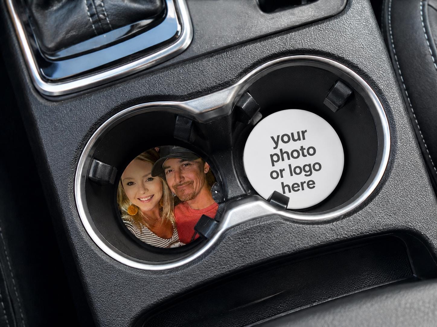 Custom Photo Car Coasters handmade by Ranch Haus Creations