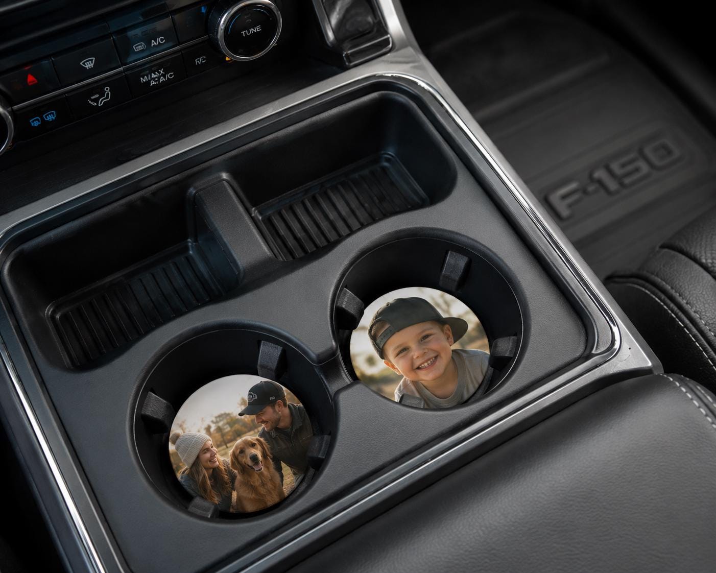 Custom Photo Car Coasters handmade by Ranch Haus Creations