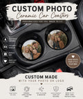 Custom Photo Car Coasters handmade by Ranch Haus Creations