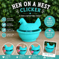 Hen on a Nest Clicker handmade by Ranch Haus Creations