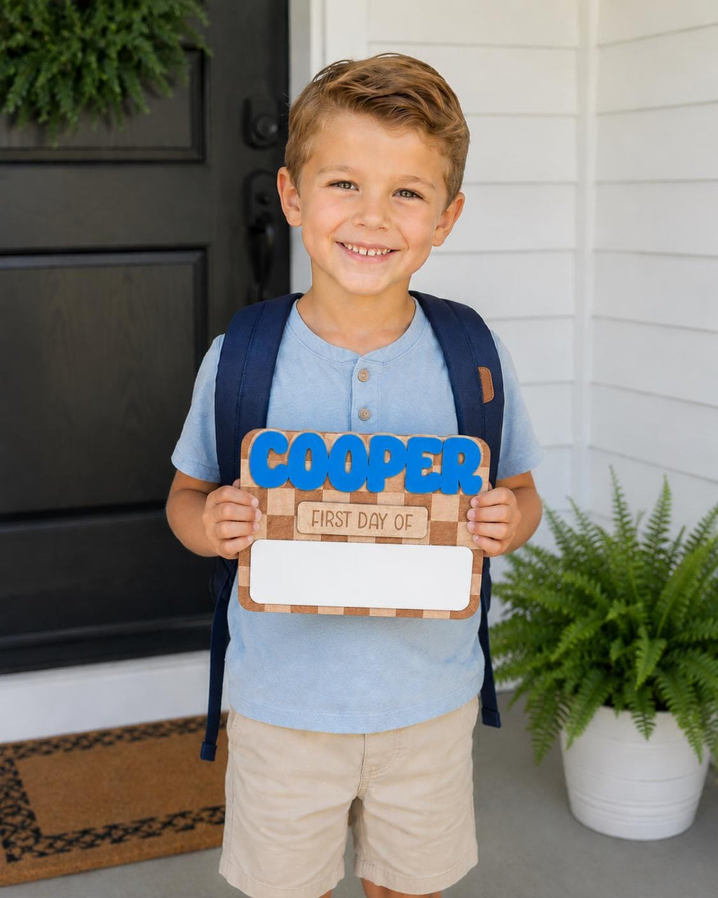 Personalized First Day Last Day of School Sign handmade by Ranch Haus Creations