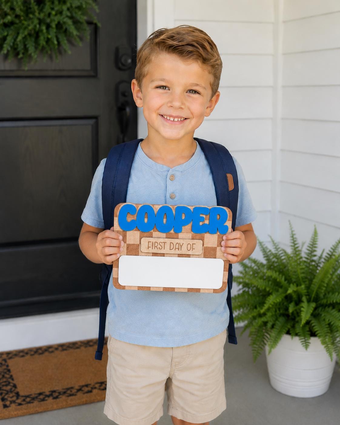 Personalized First Day Last Day of School Sign handmade by Ranch Haus Creations