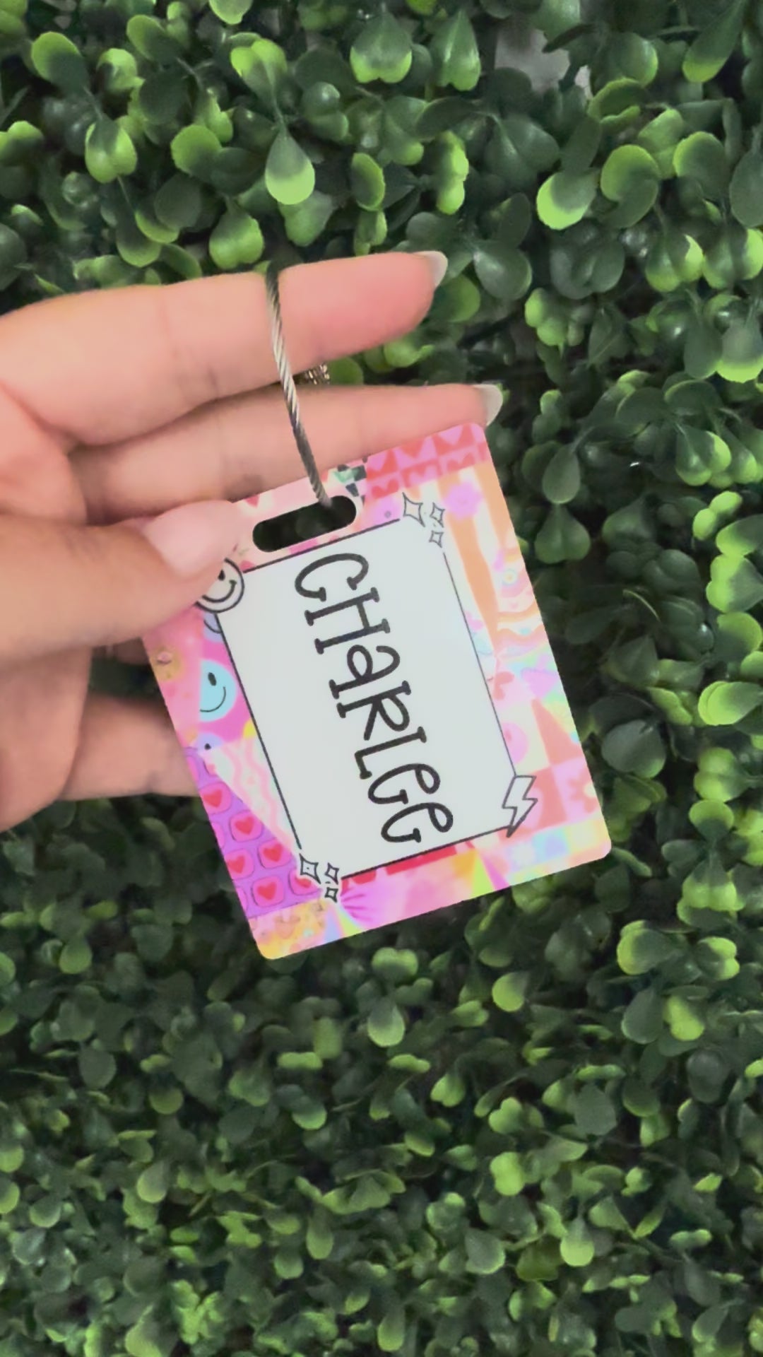 Personalized Emergency Contact Backpack Tag